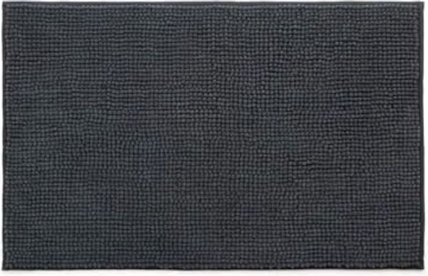 Avilia Rutschfester Badezimmerteppich aus weicher Mikrofaser, grau, 80x50 cm, ideal, um Ihr Badezimmer modern und sicher zu Machen - Der Teppich ist leicht zu reinigen und nimmt schnell Wasser auf
