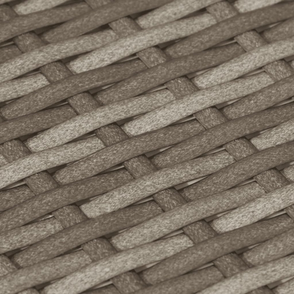 vidaXL 4-tlg. Garten-Sofagarnitur mit Kissen Grau Poly Rattan 3218670 Bild 7