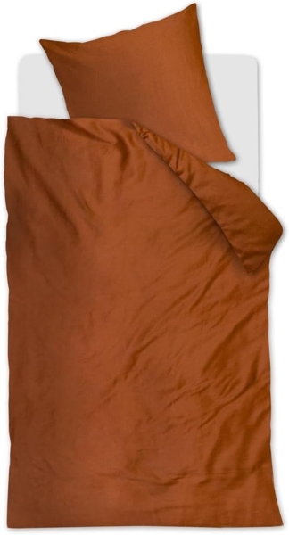 Beddinhouse 70% Cotton, 30% Lyocell, 40x40/127x77 TC210 Bettwäsche Change Terra 135X200 135x200 cm + 1 x 80 x 80 cm 1 Bettbezug, 1 Kissenbezug Terrakotta