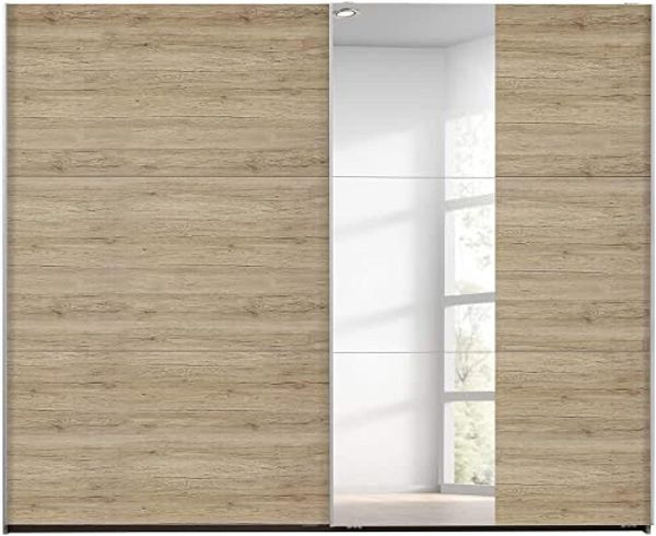 Rauch Möbel Santiago Schwebetürenschrank, Holz, Eiche Sanremo hell, BxHxT: 261 x 210 x 59 cm