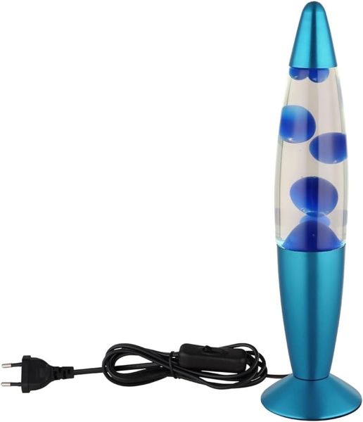 LED Lavalampe, Tischleuchte, bunt, blau, H 33,9 cm Bild 6