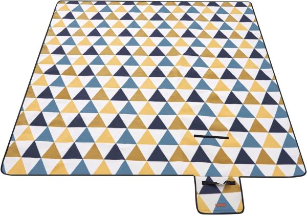 Songmics Picknickdecke, 200x200 cm, groß, Campingdecke, für Park, Garten, Strand, wasserdicht, maschinenwaschbar, faltbar, bunte Blätter GCM87CU