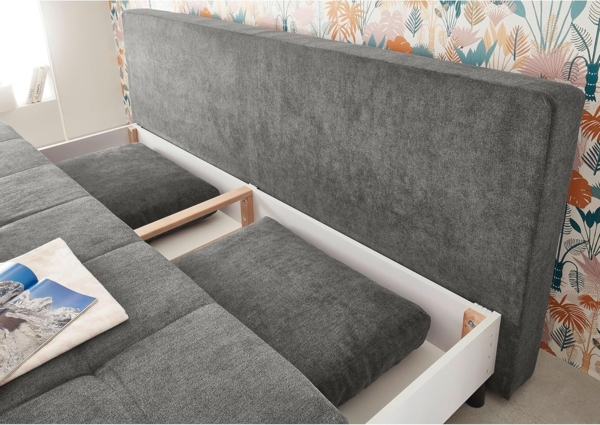 Schlafsofa MILA LUX. 3DL, Stone Bild 5