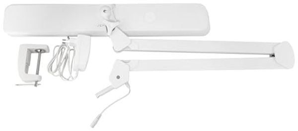 Semplix LED Arbeits-Tischlampe weiß (324 LED/ dimmbar in 5 Stufen/ Tischklemme)
