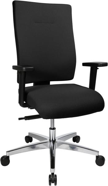 Topstar Profistar 15 Bürostuhl, Schreibtischstuhl, inkl. Armlehnen H1, Stoff, 56 x 67 x 109 cm, schwarz