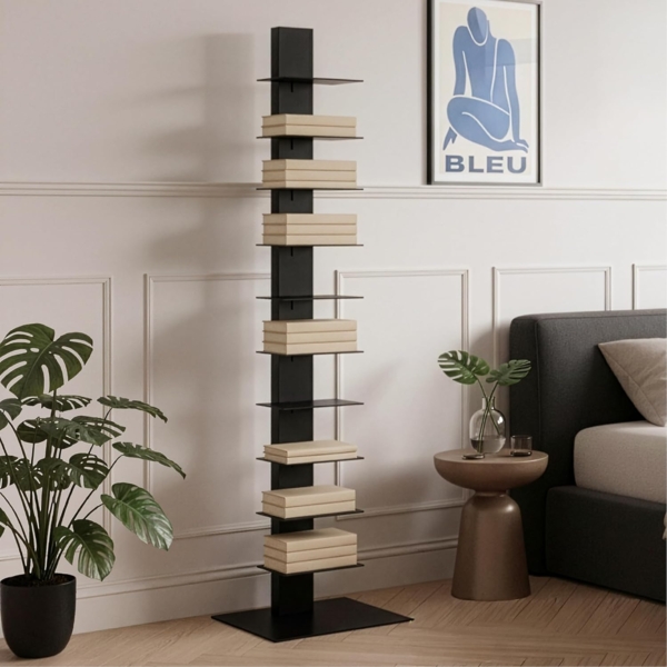 Standregal Eksjö 150x39x39 cm Schwarz [en. casa]