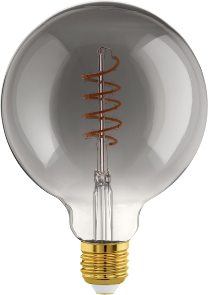 Eglo 110087 LED Filament Leuchtmittel E27 Decorative Spirale schwarz-transparent L:17cm Ø:12. 5cm dimmbar 2000K