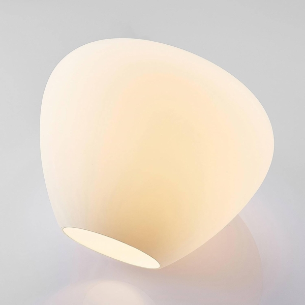 Lindby Deckenleuchten Bibiane, LED, Glas Weiß IP20, 1 x 15 W Bild 6