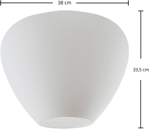 Lindby Deckenleuchten Bibiane, LED, Glas Weiß IP20, 1 x 15 W Bild 5