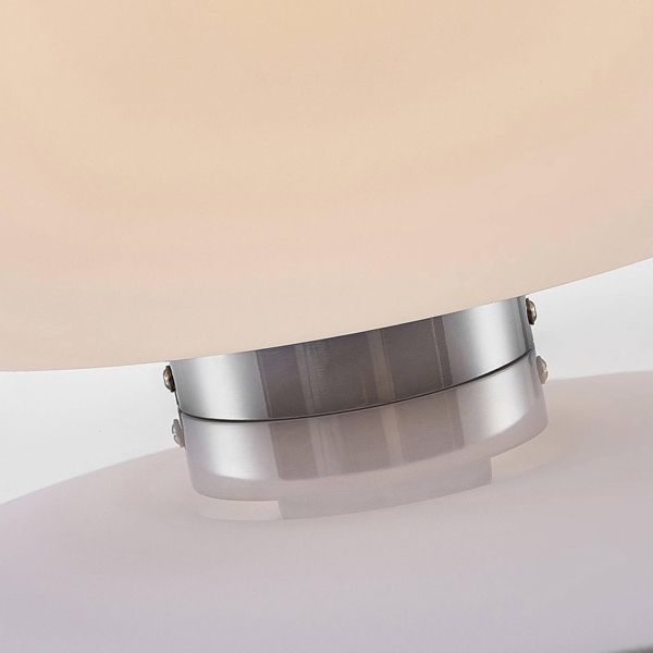 Lindby Deckenleuchten Bibiane, LED, Glas Weiß IP20, 1 x 15 W Bild 7