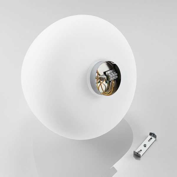 Lindby Deckenleuchten Bibiane, LED, Glas Weiß IP20, 1 x 15 W Bild 9