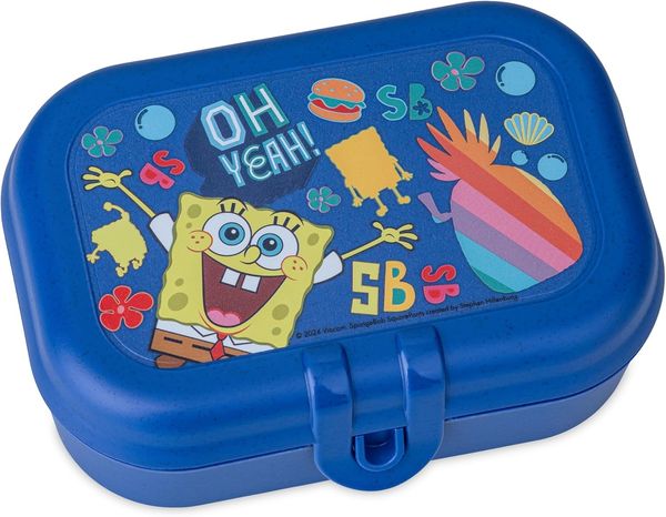 KOZIOL Lunchbox PASCAL READY MINI SPONGEBOB SQUAREPANTS Lunchbox-Set, Kunststoff, (Set, 3-tlg), spülmaschinengeeignet, mikrowellengeeignet