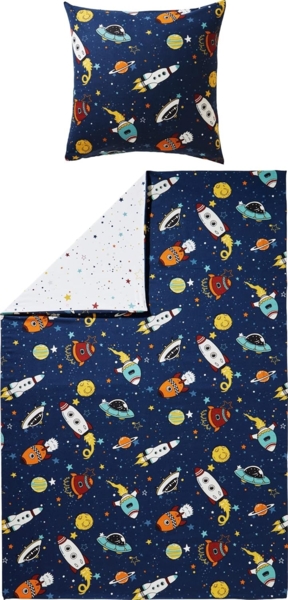 Erwin Müller Kinderbettwäsche Kinder-Wendebettwäsche, Biber, 2 teilig, Motiv