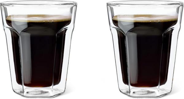 1x2 Leopold Vienna Kaffee Glas 220ml doppelwandig