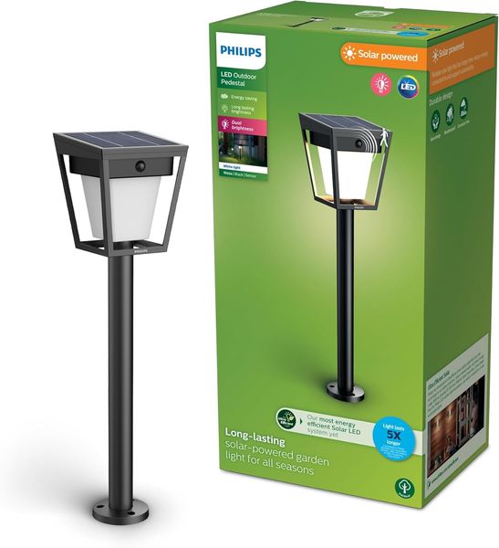 Nissa Standsäule Solcell LED 250/20lm Schwarz
