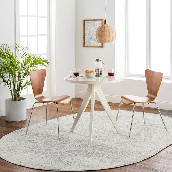 Livabliss Teppich SYRACUSA, 275x200 cm, oval, Höhe: 11 mm, Vintage Orientteppich, Traditional Kurzflor Boho Wohnzimmerteppich