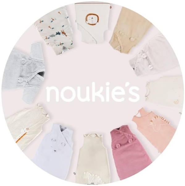 NOUKIE'S - Sommerschlafsack, 0-3 Monate (50 cm), Tog 1.0, Reißverschluss, Baumwolle, Rosa Bild 5
