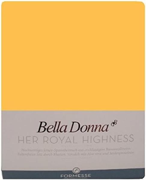 Formesse Bella-Donna Jersey Spannbettlaken|120x200 - 130x220 cm| goldgelb