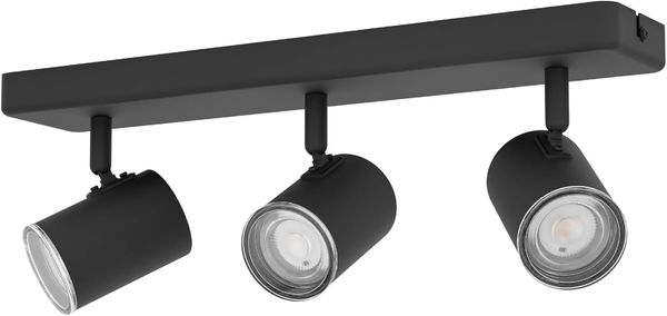 Eglo Leuchten 3er Spot Consuma 1 schwarz 40 x 13 cm