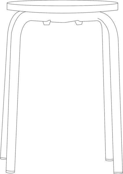 Hocker Paris, stapelbar, Türkis Bild 4