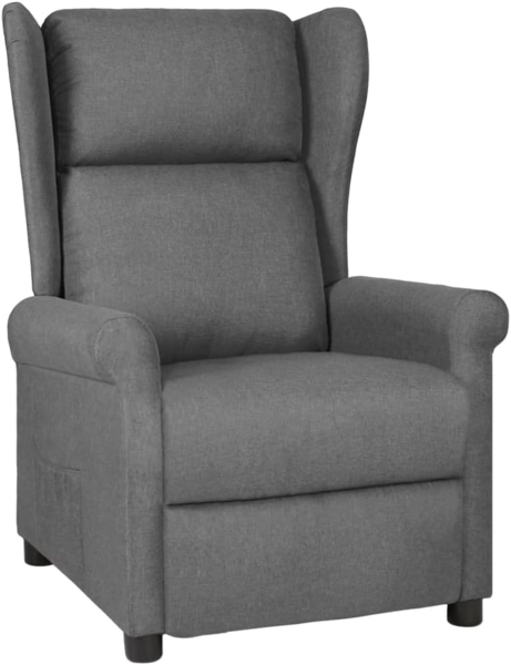 vidaXL Relaxsessel Hellgrau Stoff 340949
