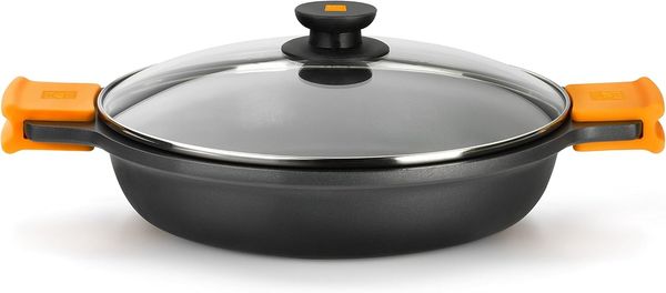 Kasserolle mit Glasabdeckung BRA A270540 (40 cm) Aluminium