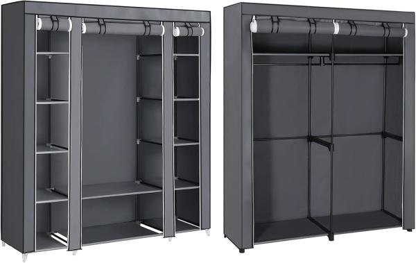 Songmics Kleiderschrank 2 Set, Stoffschrank Set, Kleiderschrank Set