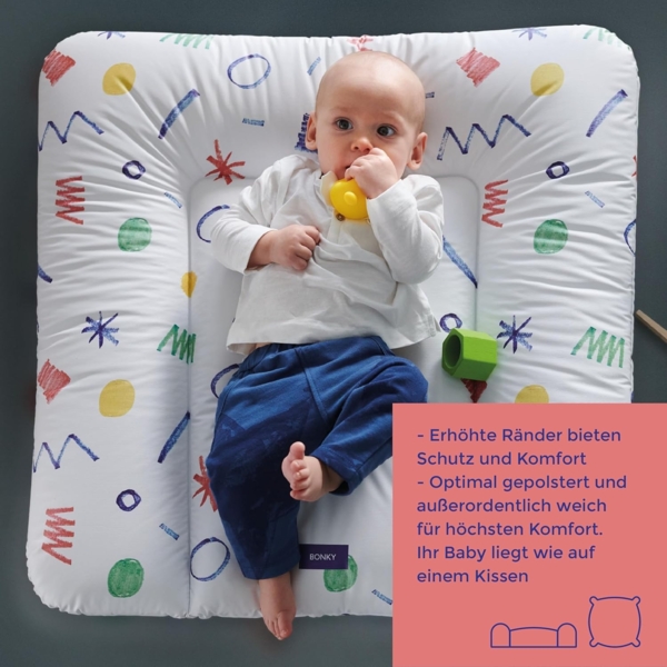 Bonky Wickelauflage weiche 70 x 50 cm, Weiche Wickelunterlage Abwaschbar Bild 4