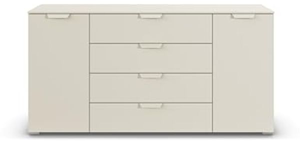 rauch Aditio Box, Kommode, 2-türig, 4 Schubladen, mit Softclose-Funktion, Farbe Beige, BxHxT 160x81x43cm Bild 6