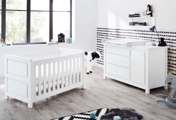 Pinolino 'Milk' 2-tlg. Babyzimmer-Set weiß, breit