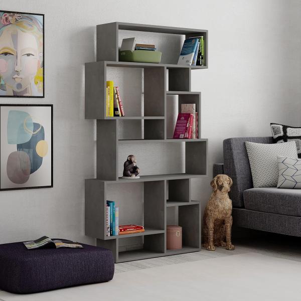 Decortie Bücherregal Karmato, Modernes Bücherregal Display Unit, 96 x 25,5 x 168,5 cm