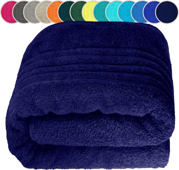 Lashuma Saunatuch London, Frottee (1-St), Badetuch extra lang 85x220 cm, Handtuch Wellness