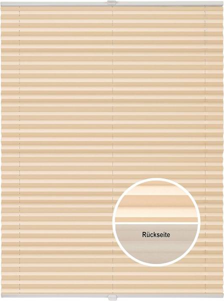 ondeco Plissee Thermo ohne Bohren mit Klemmträger,Sonnenschutz für Fenster innen, lichtschutz und Blickdicht, Faltrollo Sichtschutz für Tür, Jalousie Rollo leicht verdunkelnd - Hellorange - 85x210 cm