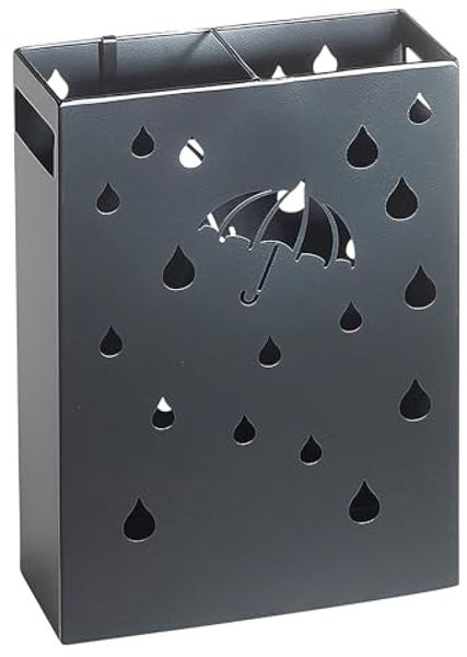 Kobolo Schirmständer Regenschirmständer UMBRELLA aus Metall schwarz