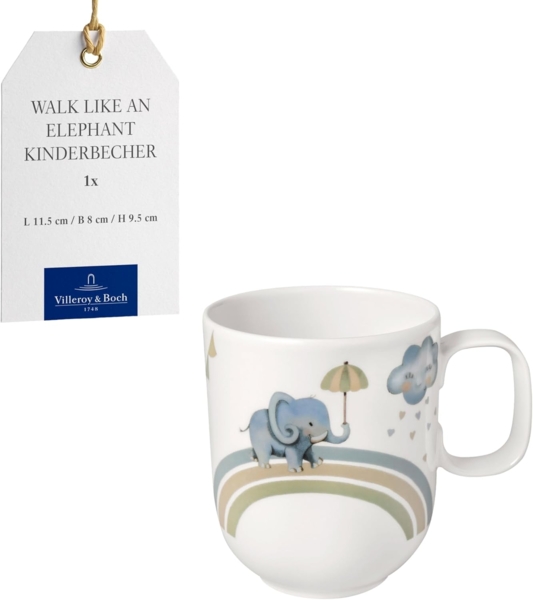 Villeroy & Boch Walk Like an Elephant Kinder-Becher mit Henkel groß