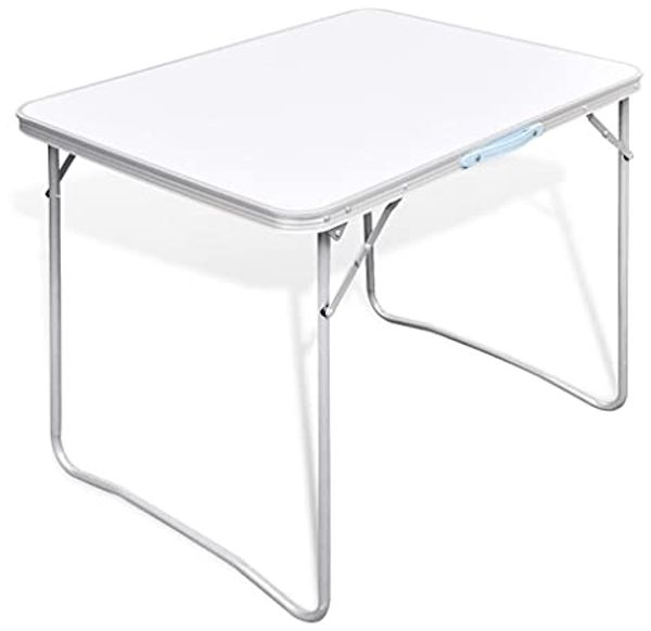 Campingtisch zusammenklappbar mit Metallrahmen 80 x 60 cm 41324