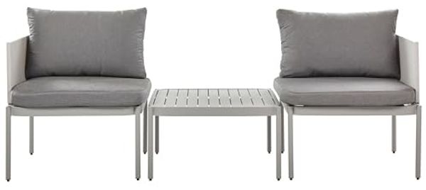 Lounge Set TERRACINA Metall Hellgrau