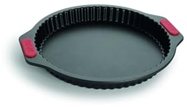 WOLL Tarteform Woll Let's bake! Quiche- und Tarteform, Kuchenform, Backform, rund, (1-tlg), mit Antihaftversiegelung und integrierten Silikongriffen, PFAS-Frei