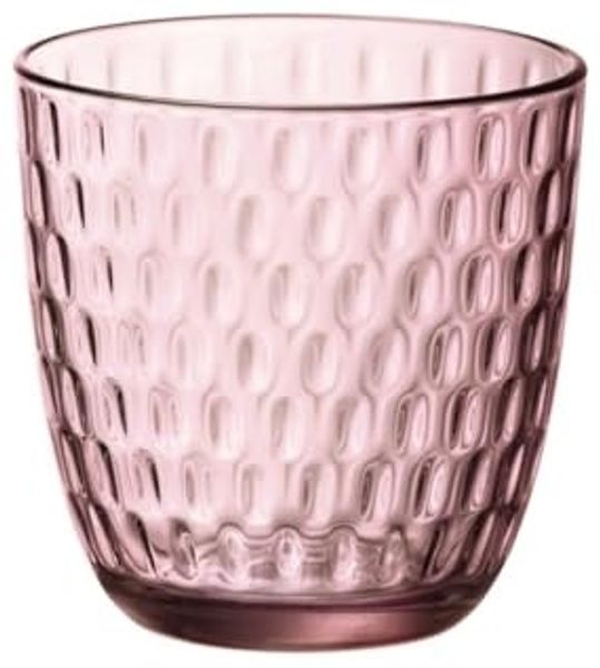Gläserset Bormioli Rocco Slot Lila 6 Stück Mit Relief Glas 290 Ml