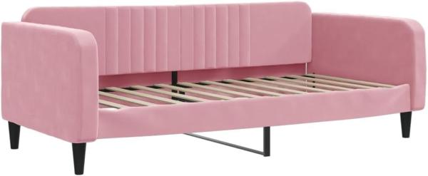 vidaXL Tagesbett Rosa 90x200 cm Samt 354089