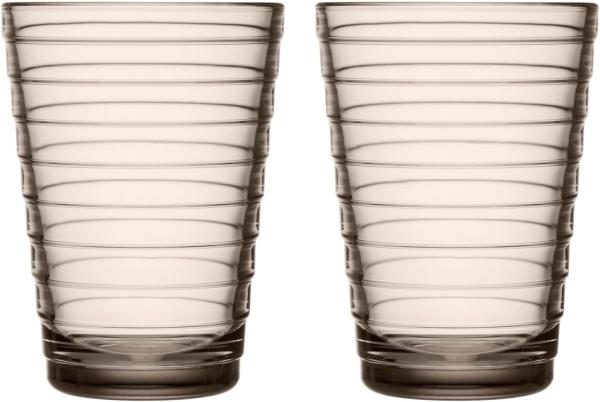 Iittala Aino Aalto Glas - 33 cl - Leinen - 2 Stück 1051123