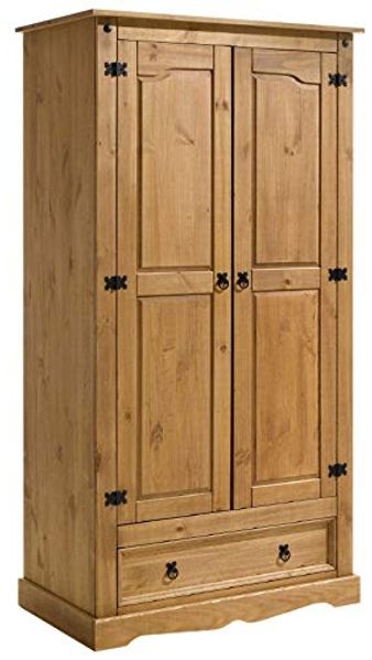 IDIMEX Kleiderschrank TEQUILA Garderobenschrank Mexiko Dielenschrank Kleiderschrank Mexiko Möbel 2tü