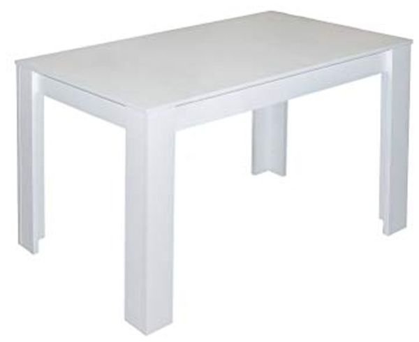 Esstisch Pit 0566 110x60 weiss matt B H T 110 x 75 x 60 cm
