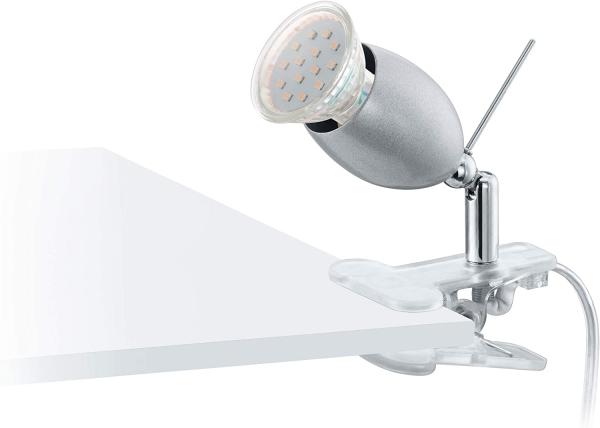 Klemmleuchte Banny 1, Klemme, inkl LED, silber