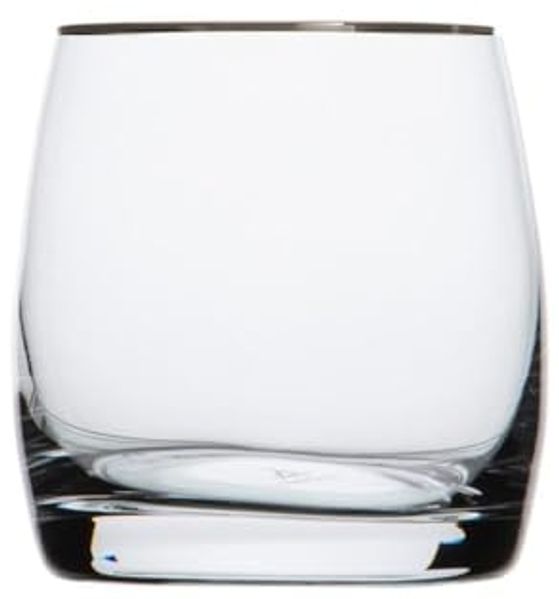 Whiskyglas Kristall Pure Platin clear (8,7 cm)