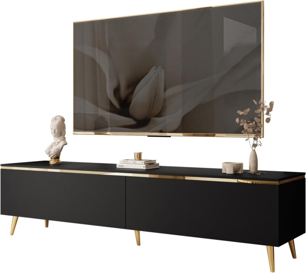 Lookway TV-Schrank AURORA Schwarz matt