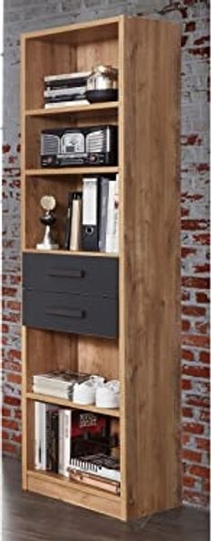 Regal >Lothar< in Plankeneiche - 47x198x38cm (BxHxT)