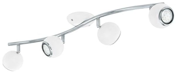 Eglo 31004 LED Spotleuchte BIMEDA Stahl weiß, chrom GU10-LED max. 4X2,8W L:64cm 3000K