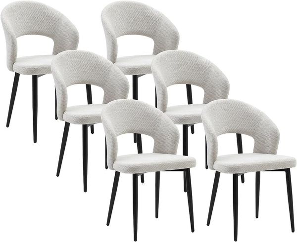 Vente-unique - NIYAMA Stuhl Stoff Grau - B 56 cm x H 81 cm x L 50 cm