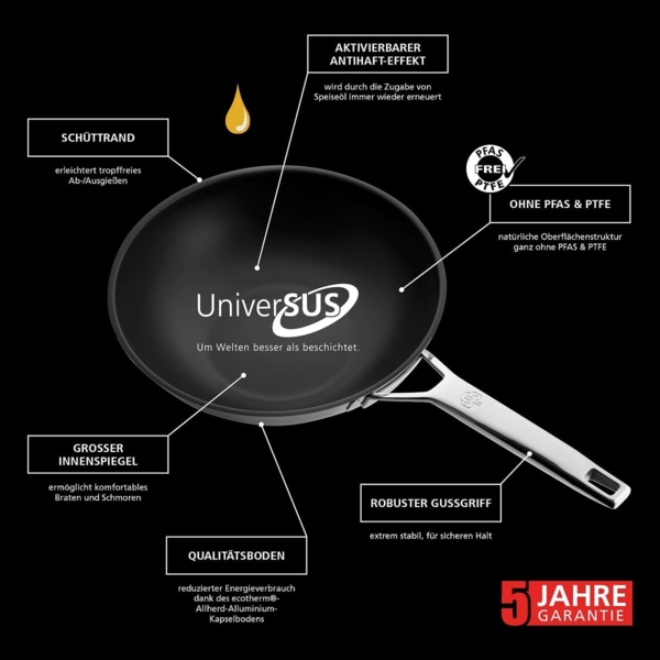 Schulte-Ufer Wokpfanne Astral 28 cm Bild 6